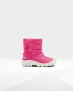 Hunter Big Kids (5-10 Years) Insulated Snow Boots Bright Pink