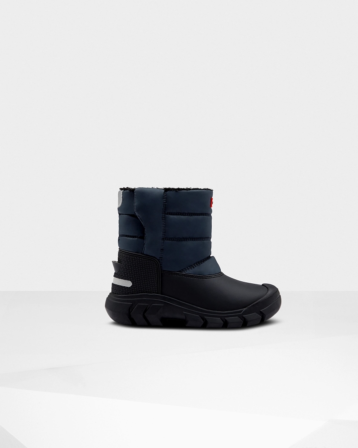 Hunter Big Kids (5-10 Years) Insulated Snow Boots Navy-Black - Image 2