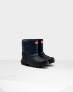 Hunter Big Kids (5-10 Years) Insulated Snow Boots Navy-Black - Image 3