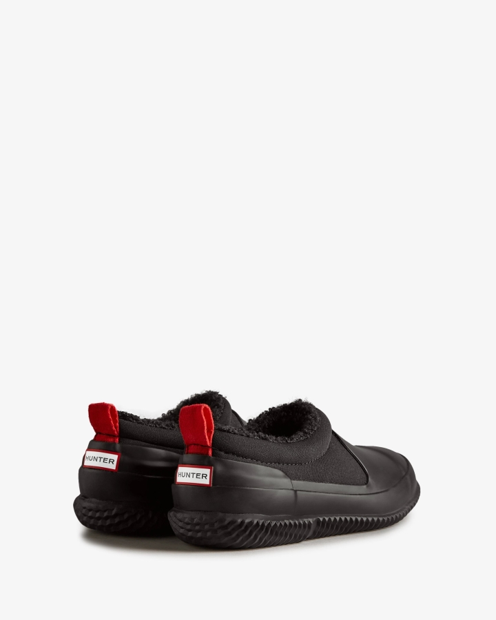 Hunter Big Kids (5-10 Years) Insulated Vegan Shearling Shoe Black - Image 4
