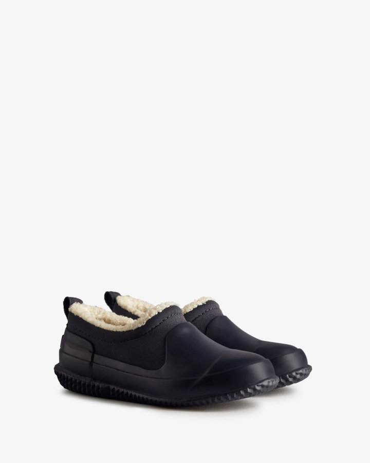 Hunter Big Kids (5-10 Years) Insulated Vegan Shearling Shoe Hunter Navy - Image 3