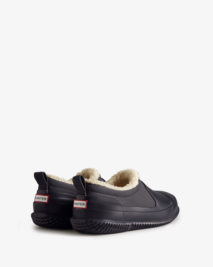 Hunter Big Kids (5-10 Years) Insulated Vegan Shearling Shoe Hunter Navy - Image 4