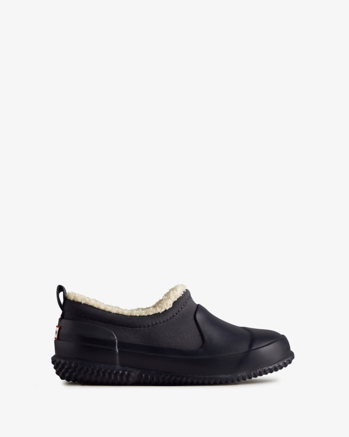 hunter_big_kids_5_10_years_insulated_vegan_shearling_shoe_hunter_navy.jpg Hunter Big Kids (5-10 Years) Insulated Vegan Shearling Shoe Hunter Navy - Image 1