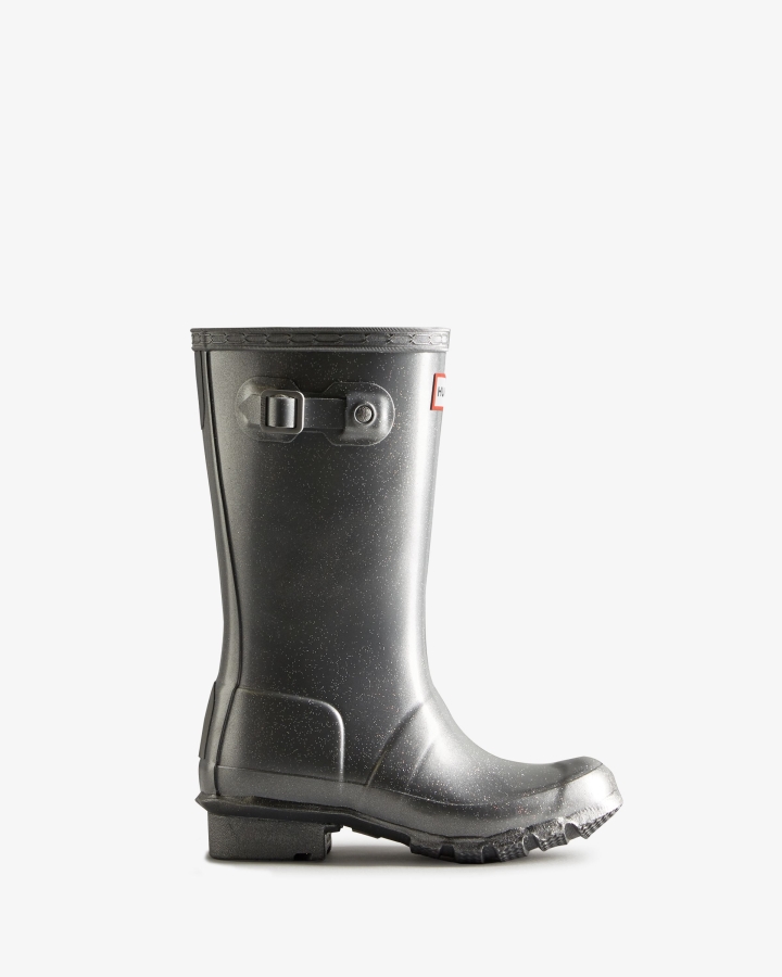 hunter_big_kids_5_11_years_cosmic_rain_boots_silver.jpg Hunter Big Kids (5-11 Years) Cosmic Rain Boots Silver - Image 1