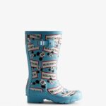 Hunter Big Kids (5-11 Years) Disney Rain Boots Borealis Blue