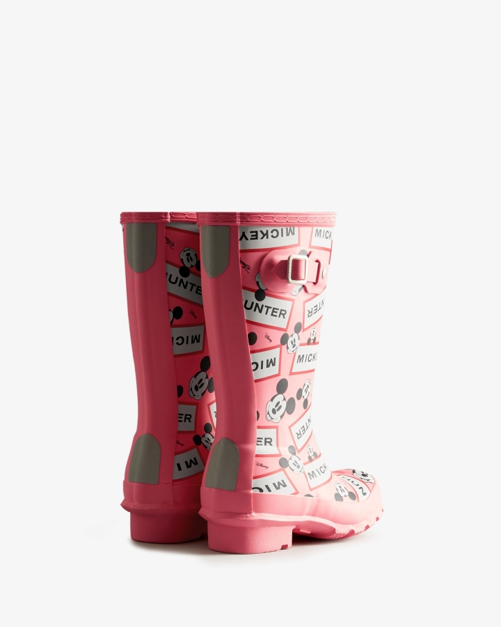 Hunter Big Kids (5-11 Years) Disney Rain Boots Pink Shiver - Image 4