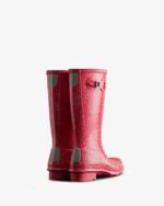 Hunter Big Kids (5-11 Years) Giant Glitter Rain Boots Thrift Pink - Image 4