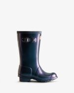 Hunter Big Kids (5-11 Years) Nebula Rain Boots Stornoway Blue - Image 2