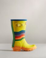 Hunter Big Kids (5-11 Years) Wiggle Rainbow Rain Boots Multicoloured