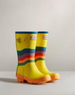 Hunter Big Kids (5-11 Years) Wiggle Rainbow Rain Boots Multicoloured - Image 3