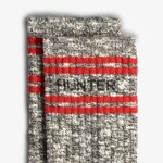 Hunter Branded College Mouline Tall Socks Black