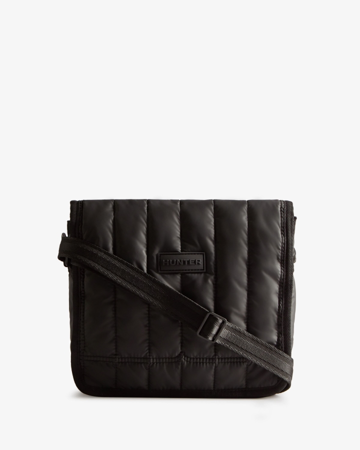 hunter_intrepid_puffer_mini_messenger_bag_black.jpg Hunter Intrepid Puffer Mini Messenger Bag Black - Image 1