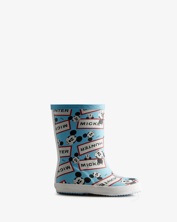 Hunter Kids First (18 Months-8 Years) Disney Rain Boots Borealis Blue - Image 2