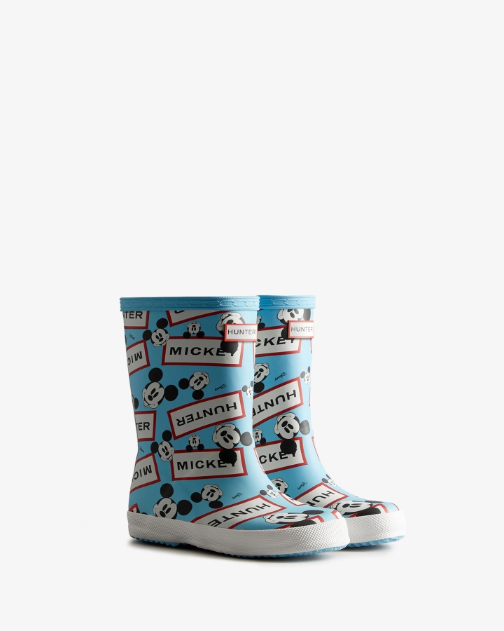 Hunter Kids First (18 Months-8 Years) Disney Rain Boots Borealis Blue - Image 3