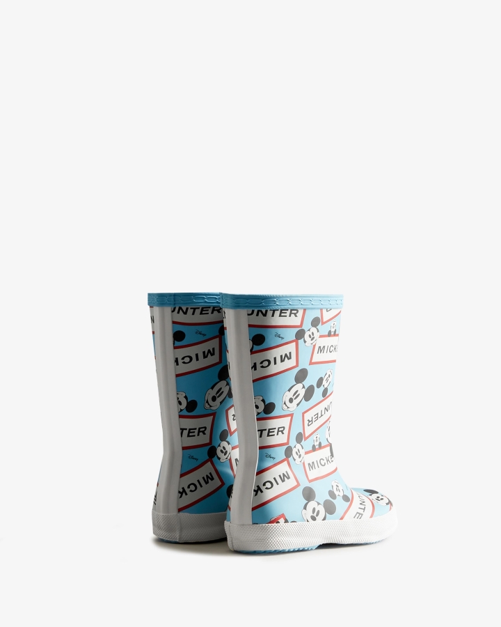 Hunter Kids First (18 Months-8 Years) Disney Rain Boots Borealis Blue - Image 4