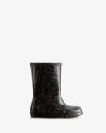 Hunter Kids First (18 Months-8 Years) Giant Glitter Rain Boots Black - Image 2