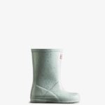Hunter Kids First (18 Months-8 Years) Giant Glitter Rain Boots Gentle Blue