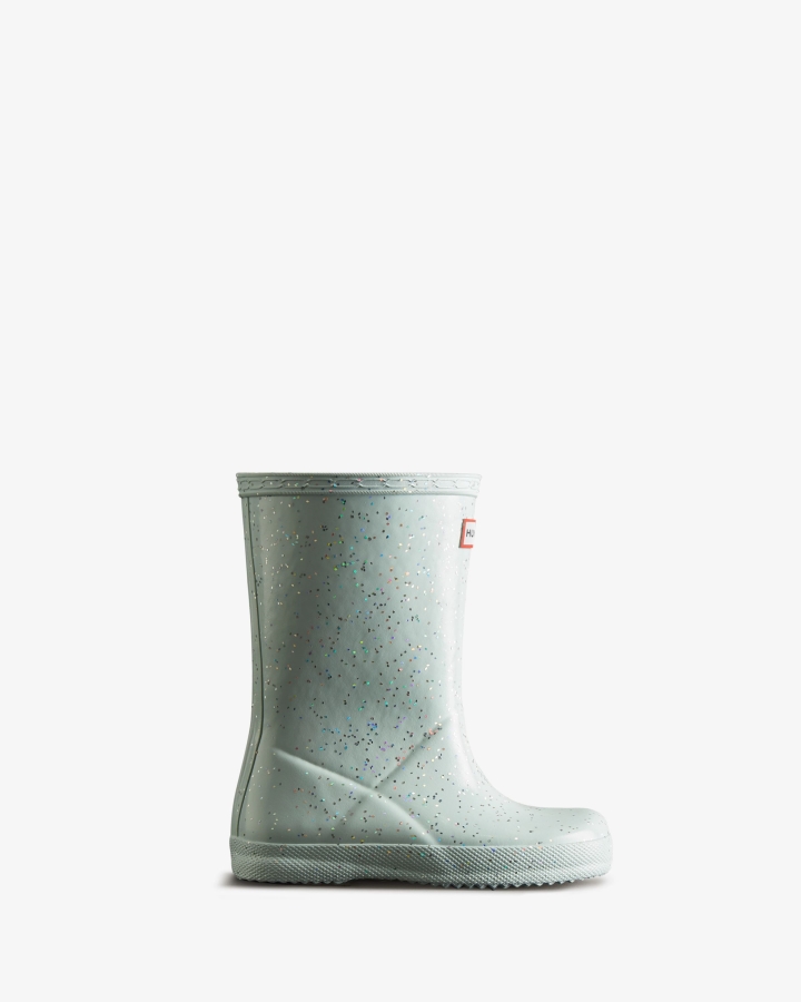 hunter_kids_first_18_months_8_years_giant_glitter_rain_boots_gentle_blue.jpg Hunter Kids First (18 Months-8 Years) Giant Glitter Rain Boots Gentle Blue - Image 1