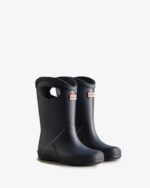 Hunter Kids First (18 Months-8 Years) Grab Handle Rain Boots Navy - Image 3