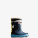 Hunter Kids First (18 Months-8 Years) Iceberg Print Rain Boots Iceberg Kerhuelen Navy