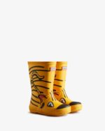 Hunter Kids First (18 Months-8 Years) Lunar New Year Tiger Rain Boots Yellow - Image 3