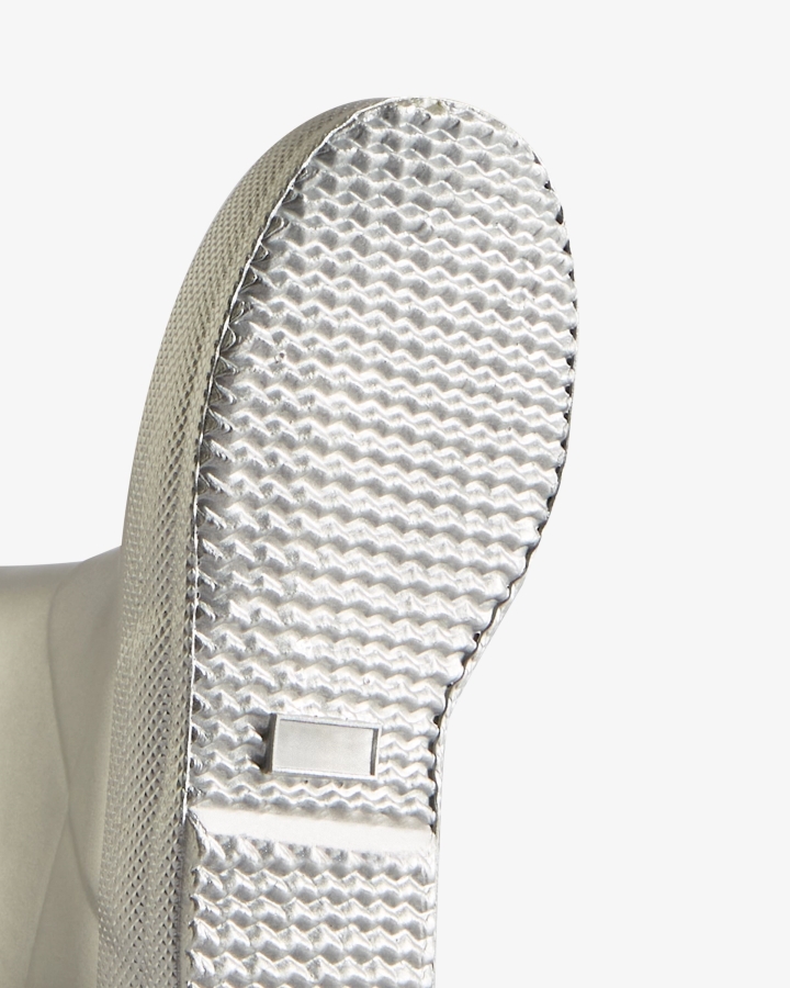 Hunter Kids First (18 Months-8 Years) Metallic Rain Boots Silver - Image 5