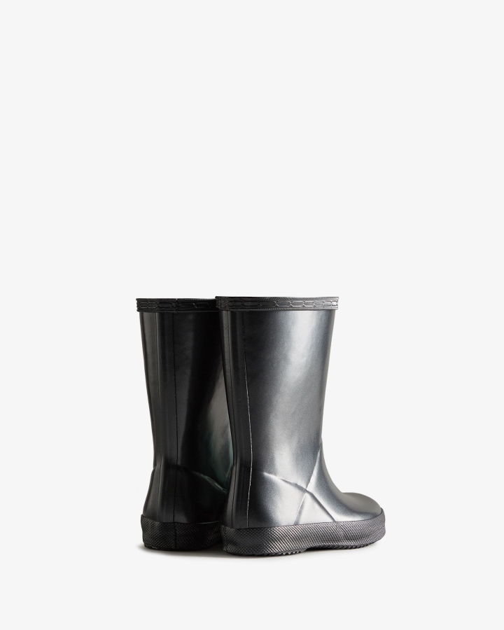 Hunter Kids First (18 Months-8 Years) Nebula Rain Boots Black - Image 4