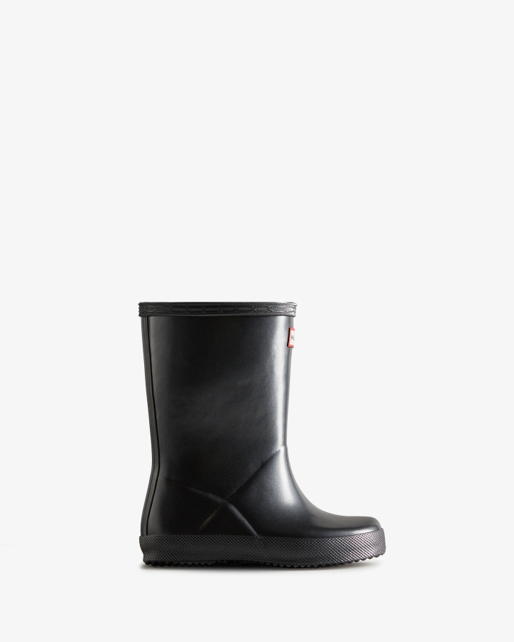 hunter_kids_first_18_months_8_years_nebula_rain_boots_black.jpg Hunter Kids First (18 Months-8 Years) Nebula Rain Boots Black - Image 1