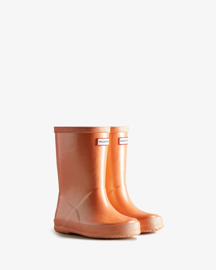 Hunter Kids First (18 Months-8 Years) Nebula Rain Boots Summit Rise Peach - Image 3