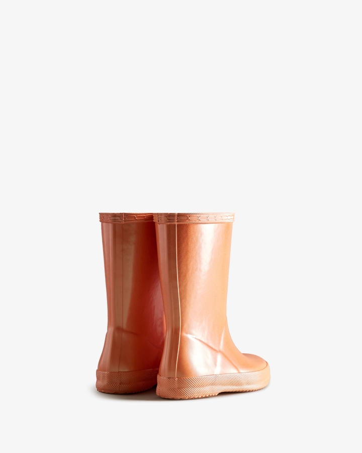 Hunter Kids First (18 Months-8 Years) Nebula Rain Boots Summit Rise Peach - Image 4