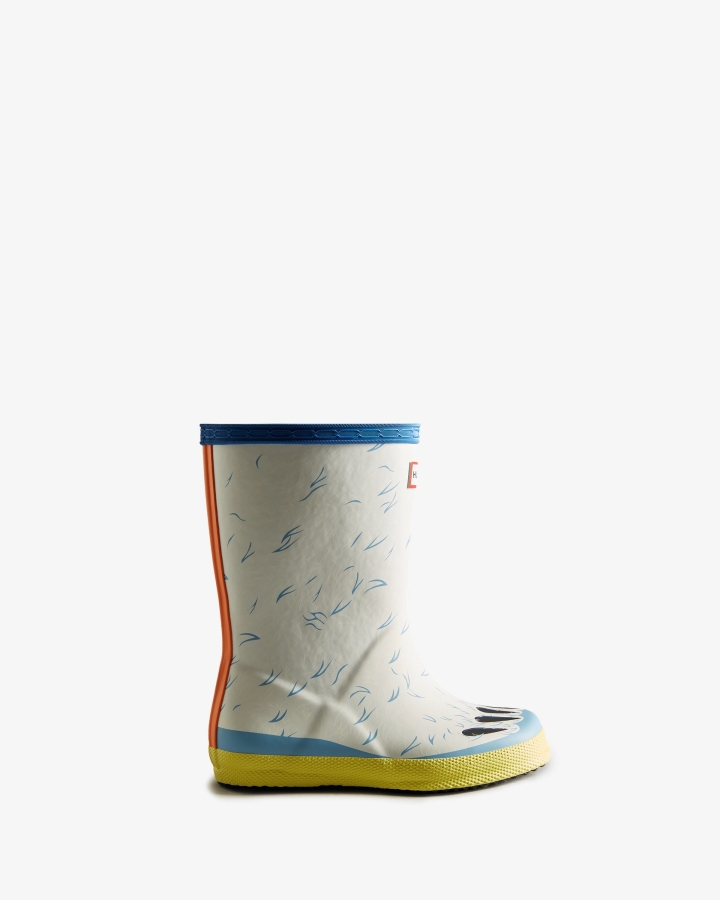 Hunter Kids First (18 Months-8 Years) Polar Bear Rain Boots White - Image 2