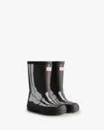 Hunter Kids First (18 Months-8 Years) Skeleton Rain Boots Black - Image 3