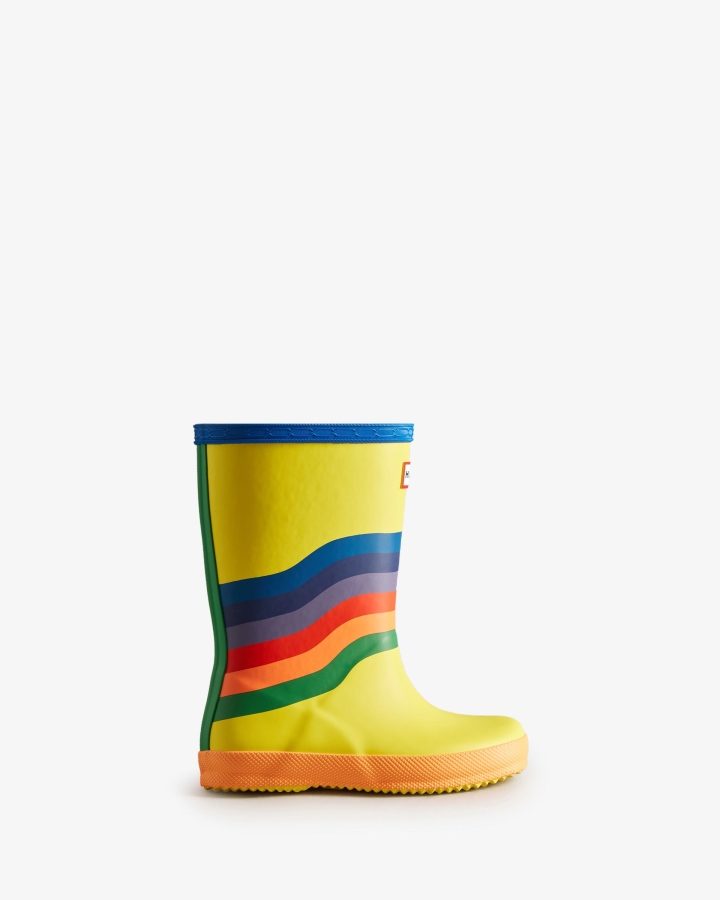 Hunter Kids First (18 Months-8 Years) Wiggle Rainbow Rain Boots Multicoloured - Image 2