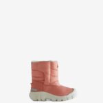 Hunter Little Kids (18 Months-6 Years) Insulated Intrepid Snow Boots Rough Pink-White Willow
