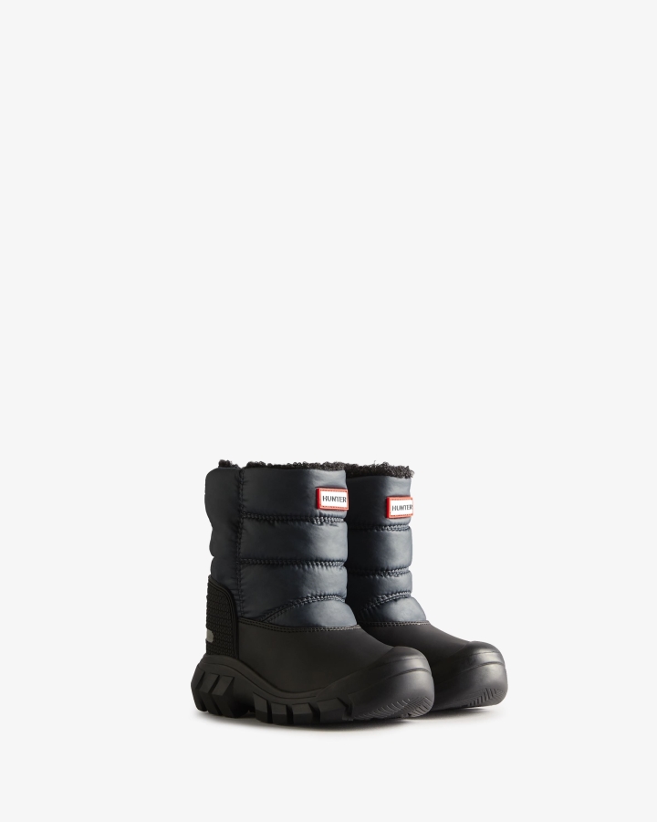 Hunter Little Kids (18 Months-6 Years) Insulated Snow Boots Navy-Black - Image 3