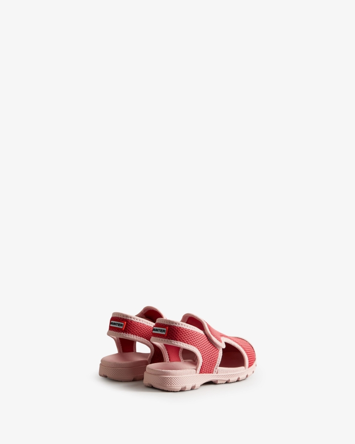 Hunter Little Kids (18 Months-6 Years) Mesh Outdoor Walking Sandals Rowan Pink-Azelea Pink - Image 4
