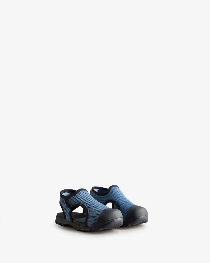 Hunter Little Kids (18 Months-6 Years) Mesh Outdoor Walking Sandals Stornoway Blue-Navy - Image 3