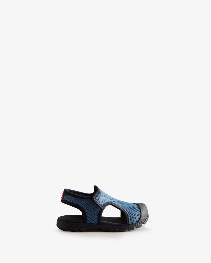 Hunter Little Kids (18 Months-6 Years) Mesh Outdoor Walking Sandals Stornoway Blue-Navy - Image 1