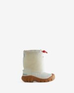 Hunter Little Kids (18 Months-6 Years) Wanderer Insulated Vegan Shearling Snow Boots White Willow-Rorbu Rust - Image 2