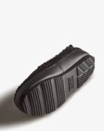 Hunter Little Kids (18 Months-8 Years) Insulated Vegan Shearling Slipper Shoe Black - Image 5