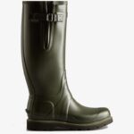 Hunter Men's Balmoral Side Adjustable Rain Boots Dark Olive
