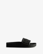 Hunter Men's BLOOM Slides Black - Image 2