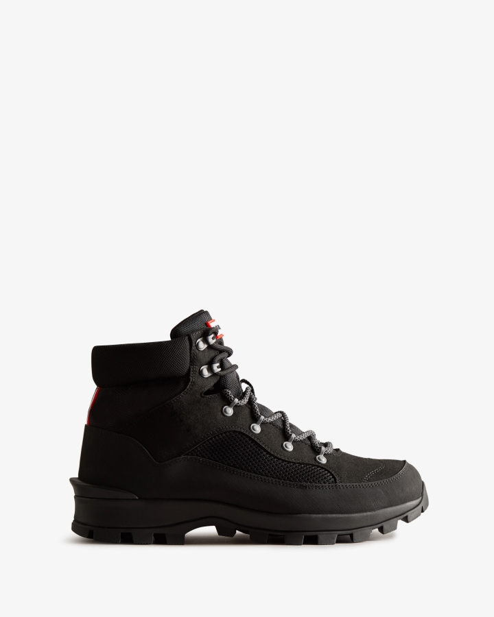 hunter_mens_explorer_insulated_lace_up_commando_boots_black.jpg Hunter Men's Explorer Insulated Lace-Up Commando Boots Black - Image 1