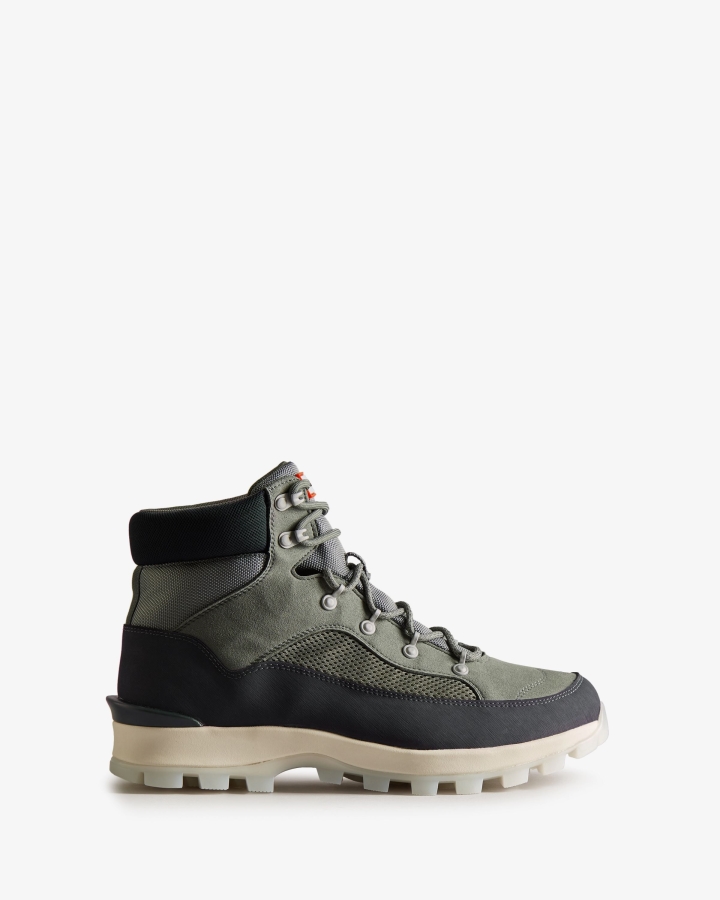 Hunter Men's Explorer Insulated Lace-Up Commando Boots Urban Grey-Xray Navy - Image 2
