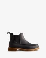Hunter Men's Moc Toe Chelsea Boots Black - Image 2