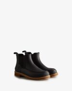 Hunter Men's Moc Toe Chelsea Boots Black - Image 3