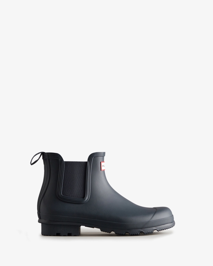 hunter_mens_original_chelsea_boots_navy.jpg Hunter Men's Original Chelsea Boots Navy - Image 1