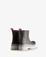 Hunter Men's Original Play Short Speckle Rain Boots Black-Steall Grey - Image 5