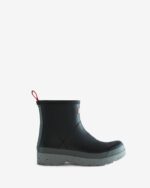 Hunter Men's Original Play Short Speckle Rain Boots Black-Urban Grey - Image 2