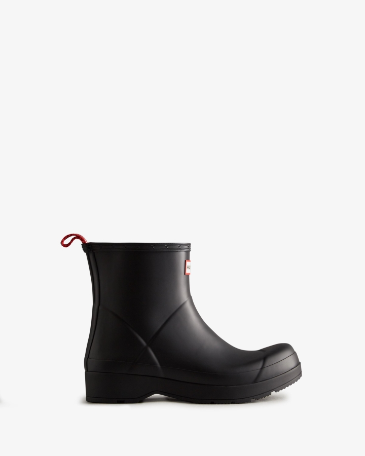 hunter_mens_play_short_rain_boots_black.jpg Hunter Men's Play Short Rain Boots Black - Image 1